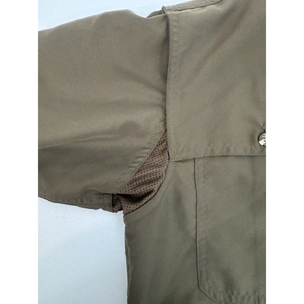 Drake Waterfowl System Vented Button Down Shirt Brown Outdoors Hiking Men Size M - Picture 7 of 11